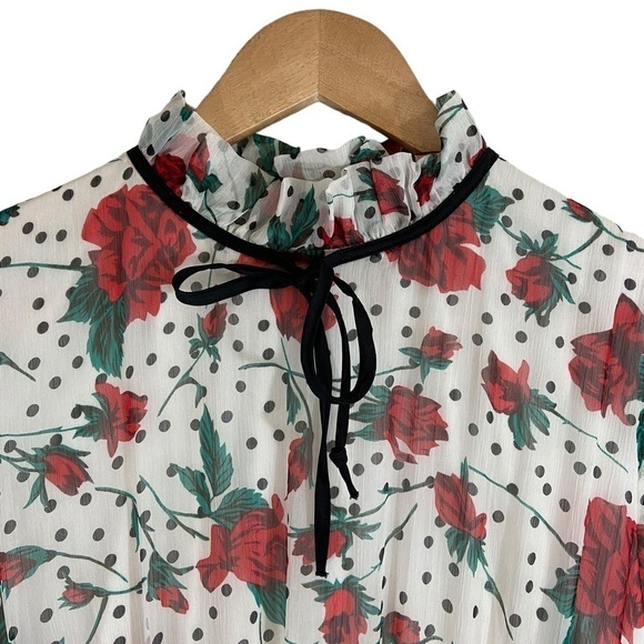 The Moon Chiffon Long Sleeve Tiered Maxi Dress - Picture 3 of 10